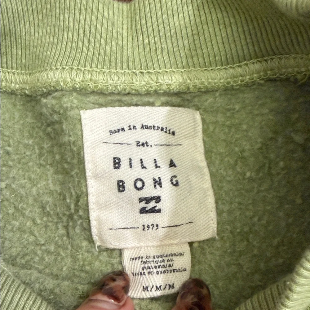 Billabong Olive Graphic Crewneck Sweater - Picture 2 of 2